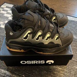 Osiris Black/Gum D3 2001 Skate Shoes